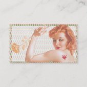 Retro 1940s Love V3 Visitekaartje (Achterkant)