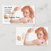 Retro 1940s Love Visitekaartje (Voorkant / Achterkant)