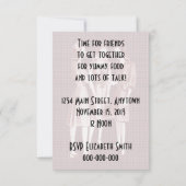 Retro 1940s Luncheon V2B Kaart (Achterkant)