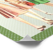 Retro 1940s Mode Poster (Hoek)