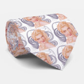 Retro 1940s Pinup Stropdas (Opgerold)