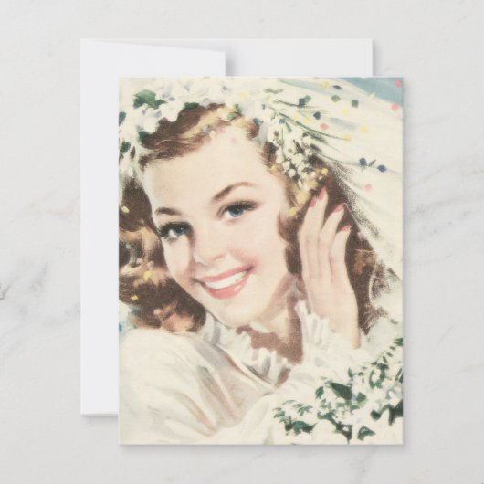 Retro 1940s Vrijgezellenfeest Kaart (Voorkant)