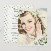 Retro 1940s Vrijgezellenfeest Kaart (Voorkant / Achterkant)