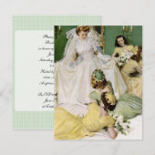 Retro 1940s Vrijgezellenfeest Kaart (Voorkant / Achterkant)