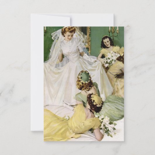 Retro 1940s Vrijgezellenfeest V2 Kaart (Voorkant)