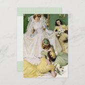 Retro 1940s Vrijgezellenfeest V2 Kaart (Voorkant / Achterkant)