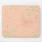 Retro 1950 atoomtijdperk Mousepad Muismat (Voorkant)