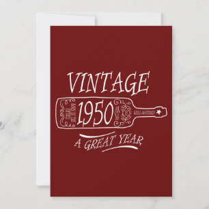 Retro 1950 Een Geweldig Jaar Kaart