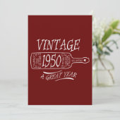Retro 1950 Een Geweldig Jaar Kaart (Staand voorkant)