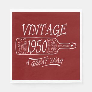 Retro 1950 Een Geweldig Jaar Servet