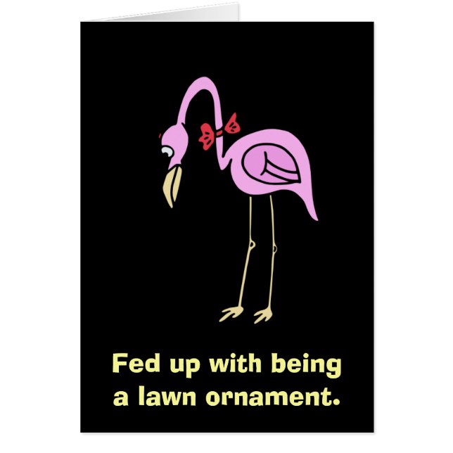 Retro 1950 Lawn Ornament Card (Voorkant)