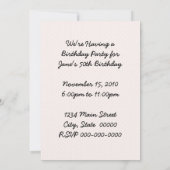 Retro 1950-partij kaart (Achterkant)