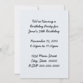 Retro 1950-partij kaart (Achterkant)