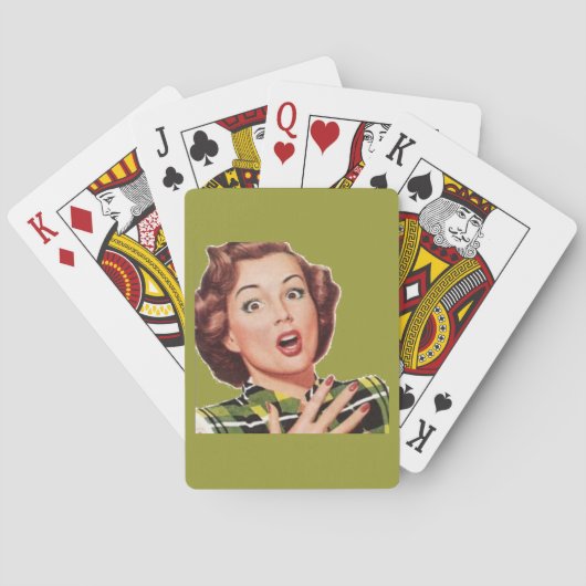 Retro 1950-speelkaarten voor huisvrouwen pokerkaarten (Achterkant)