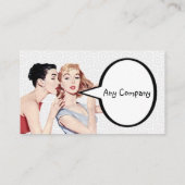 Retro 1950 Vrouwenroddels Visitekaartje (Achterkant)