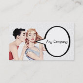 Retro 1950 Vrouwenroddels Visitekaartje (Achterkant)