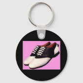 Retro 1950 Zadelschoenen Sleutelhanger (Voorkant)