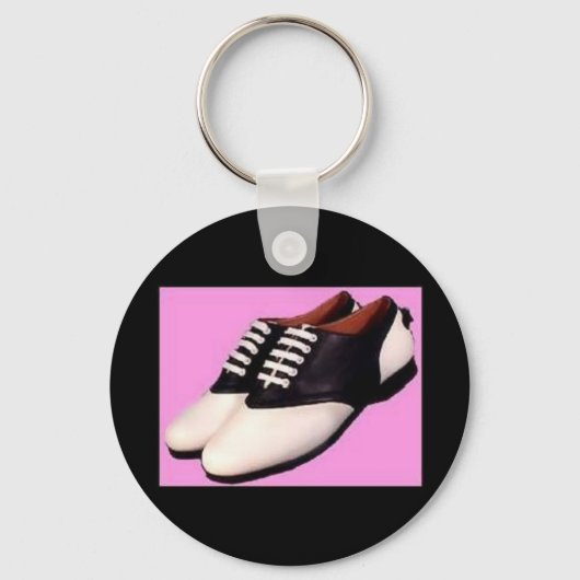 Retro 1950 Zadelschoenen Sleutelhanger (Voorkant)