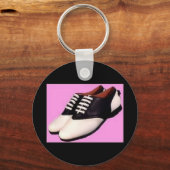Retro 1950 Zadelschoenen Sleutelhanger (Voorkant)