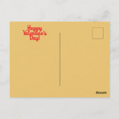 Retro 1950s American Valentine's Day Postcard Briefkaart (Achterkant)