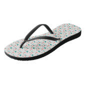 Retro 1950s atomaire stervoorstelling & omringende teenslippers (Schuin)