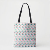 Retro 1950s atomaire stervormige explosie & omring tote bag (Voorkant)