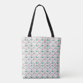 Retro 1950s atomaire stervormige explosie & omring tote bag (Achterkant)