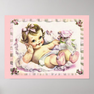 Retro 1950s Baby Poster