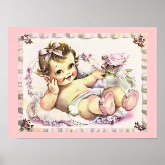 Retro 1950s Baby Poster (Voorkant)