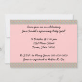 Retro 1950s Baby shower Kaart (Achterkant)