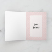 Retro 1950s Birthday Kaart (Binnen)