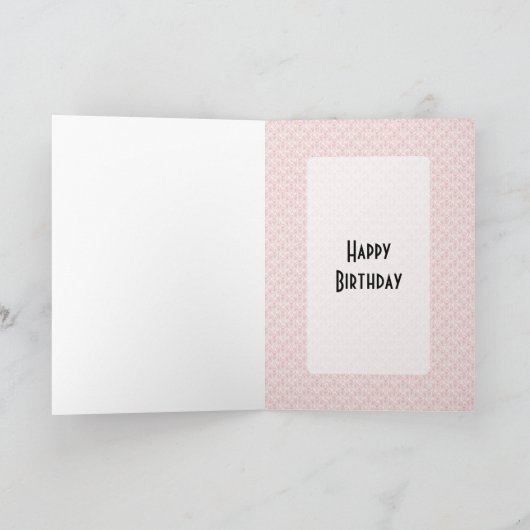 Retro 1950s Birthday Kaart (Binnen)