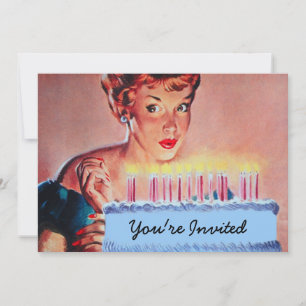 Retro 1950s Birthday Kaart