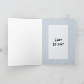 Retro 1950s Birthday Kaart (Binnen)