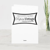 Retro 1950s Birthday Kaart (Achterkant)