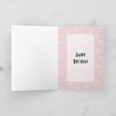 Retro 1950s Birthday Kaart (Binnen)