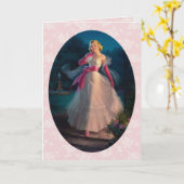 Retro 1950s Birthday Kaart (Gele Bloem)