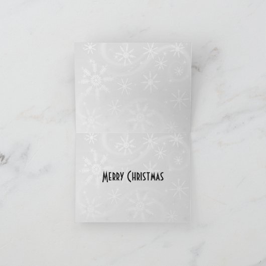 Retro 1950s Christmas TV Feestdagen Kaart (Binnen)