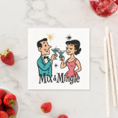 Retro 1950's Cocktail servetten - MCM Cocktail Par (Insitu)