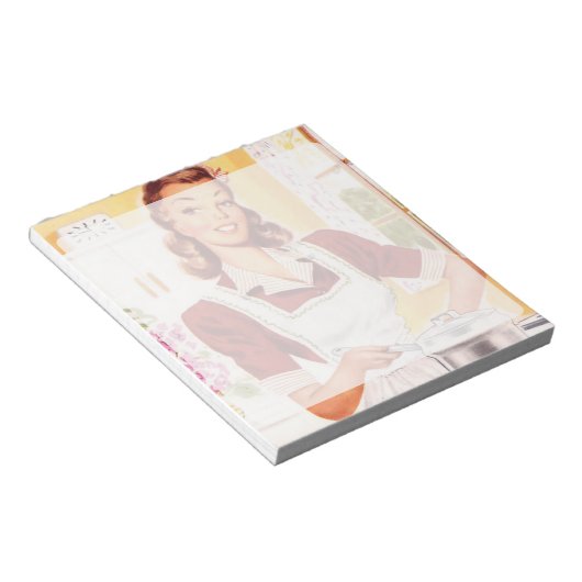 Retro 1950s Cook Notitieblok (Schuin)