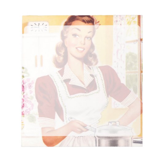 Retro 1950s Cook Notitieblok (Voorkant)