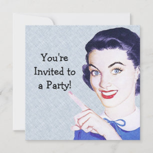 Retro 1950s die Vrouw wijst Kaart