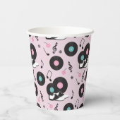 Retro 1950s Diner Verjaardag Papieren Cups – Sock  Bekers (Achterkant)