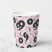 Retro 1950s Diner Verjaardag Papieren Cups – Sock  Bekers (Rechts)