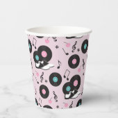 Retro 1950s Diner Verjaardag Papieren Cups – Sock  Papieren Bekers (Voorkant)