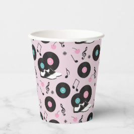 Retro 1950s Diner Verjaardag Papieren Cups – Sock  Papieren Bekers