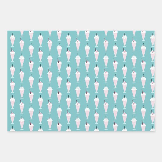 Retro 1950s Diner Verjaardag Wrapping Paper - Sock (Voorkant 3)