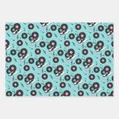 Retro 1950s Diner Verjaardag Wrapping Paper - Sock (Voorkant)