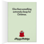 Retro 1950s Elf kent de Geheime Kaart van Kerstmis (Binnen (Rechts))