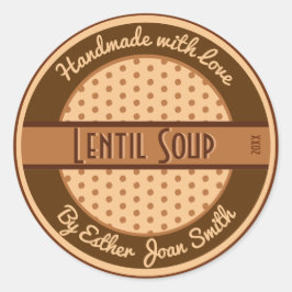 Retro 1950s Etiket op Etiket voor aangepaste tekst